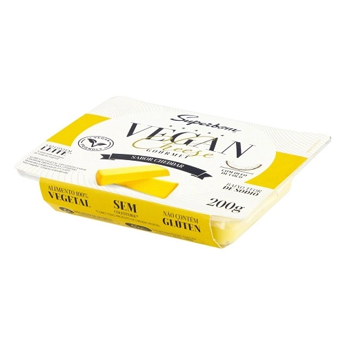 Vegan Cheese Cheddar Superbom Gourmet Bandeja 200g
