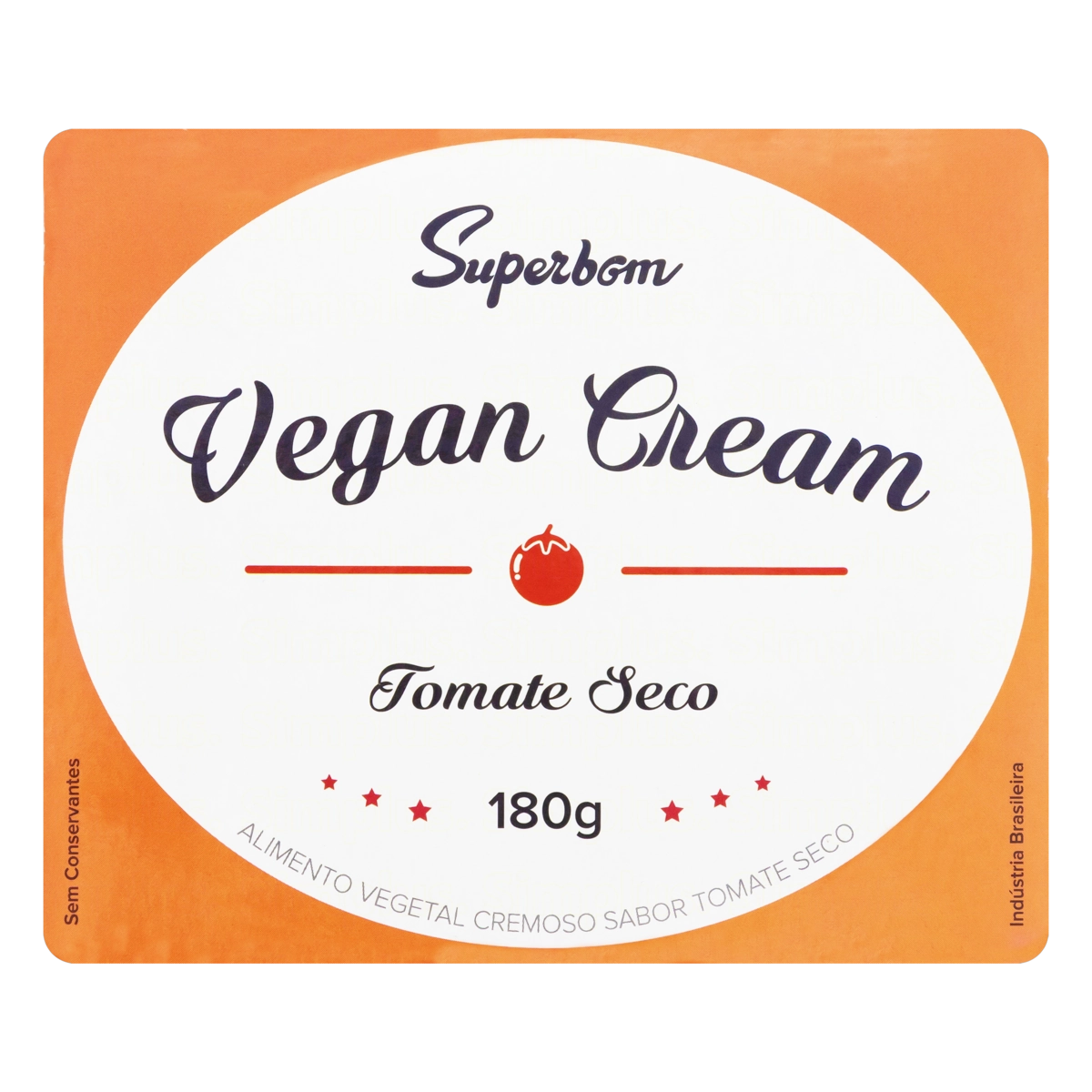 Vegan Cream Tomate Seco Superbom Bandeja 180g