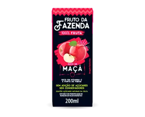 Suco Maçã Fruto Da Fazenda Caixa 200ml