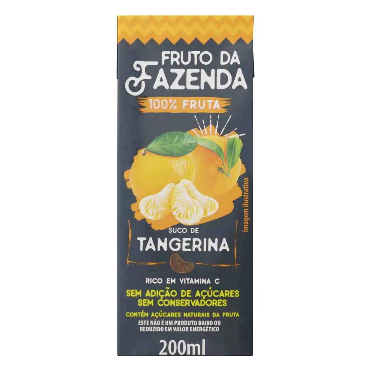 Suco Tangerina Fruto Da Fazenda Caixa 200ml