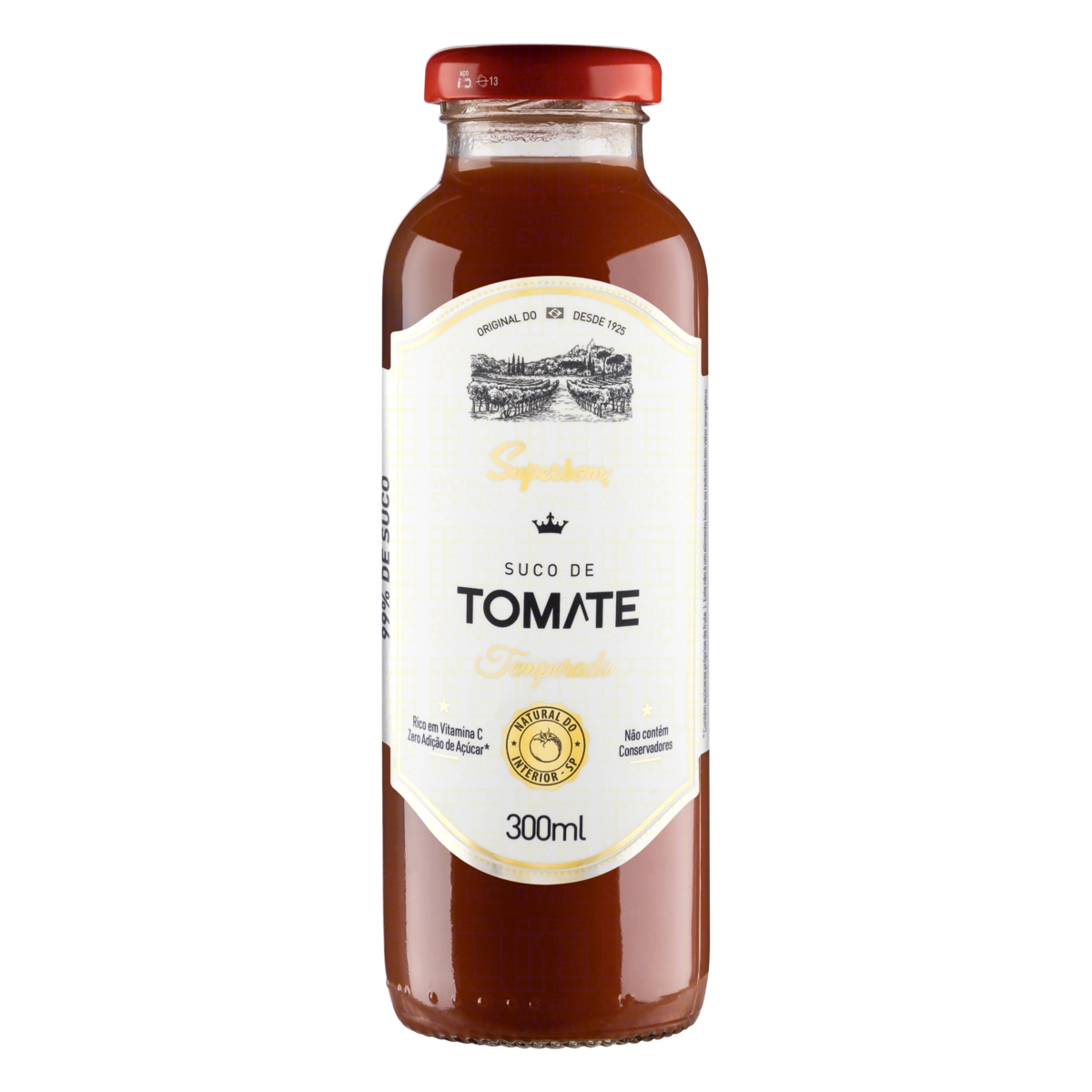 Suco Tomate Temperado Superbom Garrafa 300ml