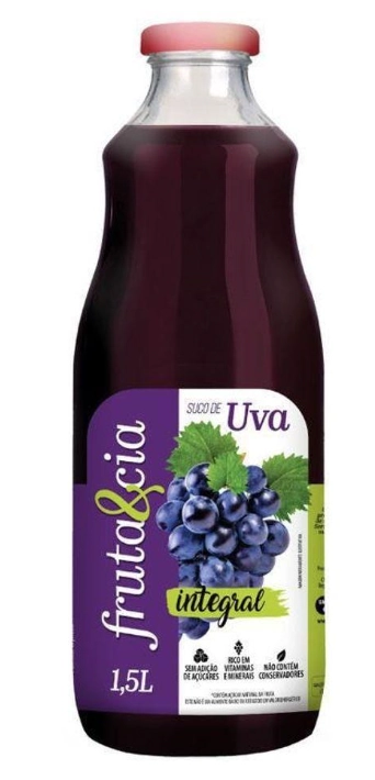 Suco Integral Uva Fruta Cia Garrafa 1,5l
