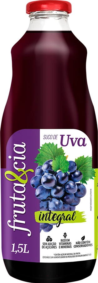 Suco Integral Uva Tinto Superbom Garrafa 1,5l