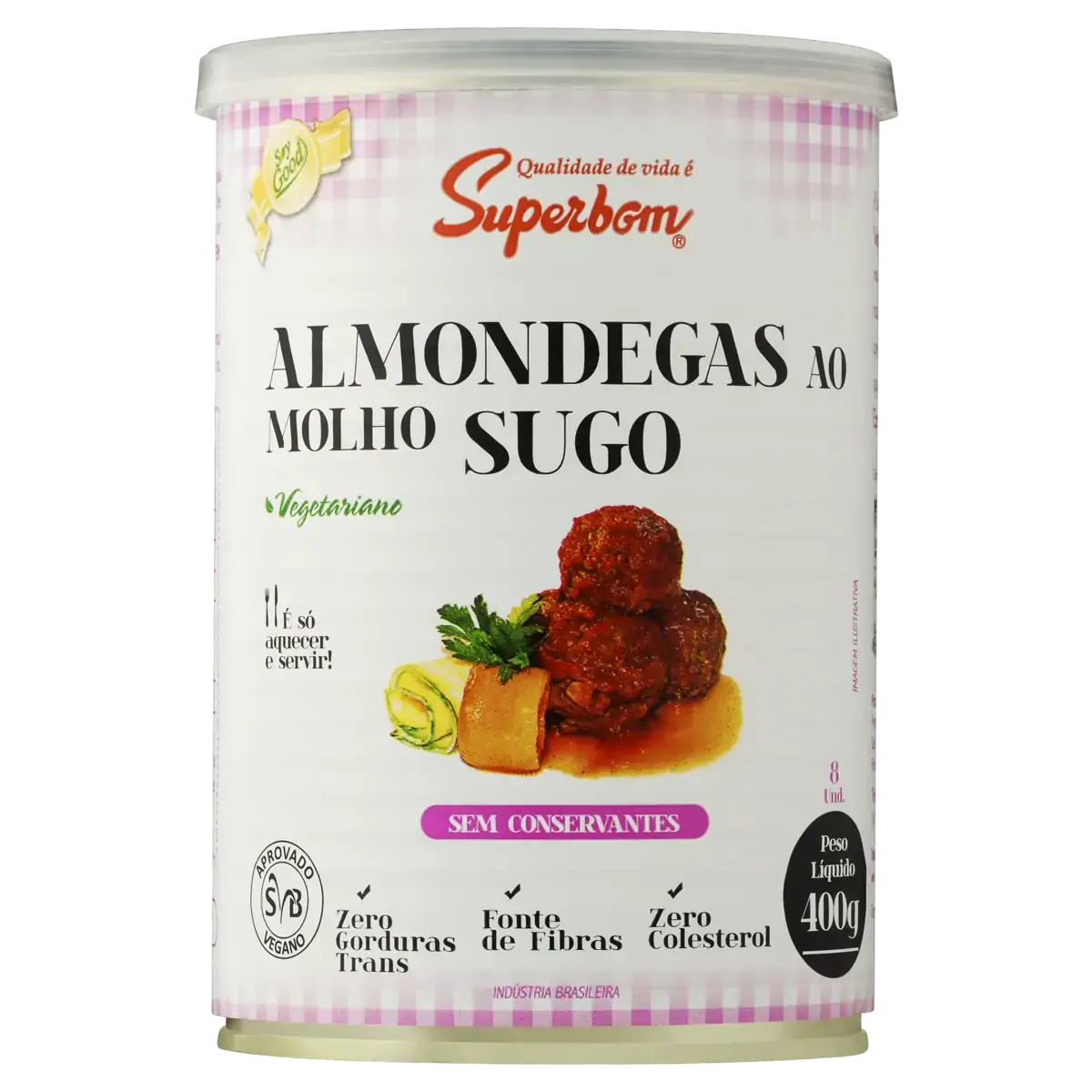 Almôndega Vegetariana Ao Sugo Mundo Natural