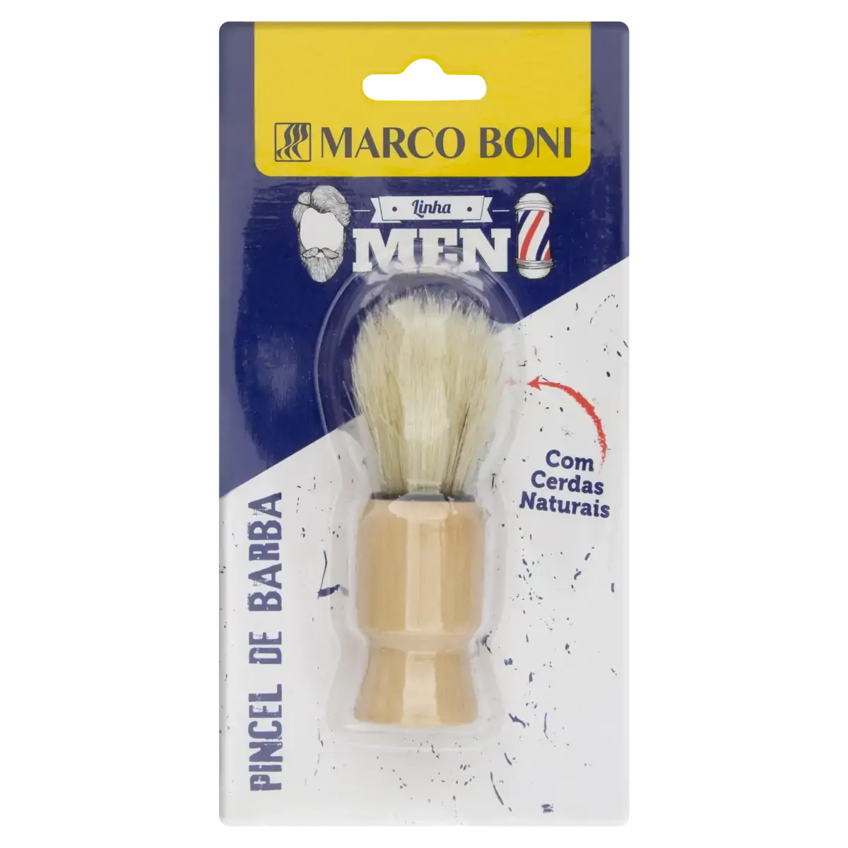 Pincel Para Barba Com Cerdas Naturais Marco Boni Men