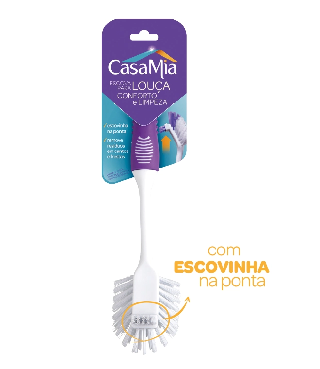Escova Casamia Para Louca Conforto Limpeza Ref 100022