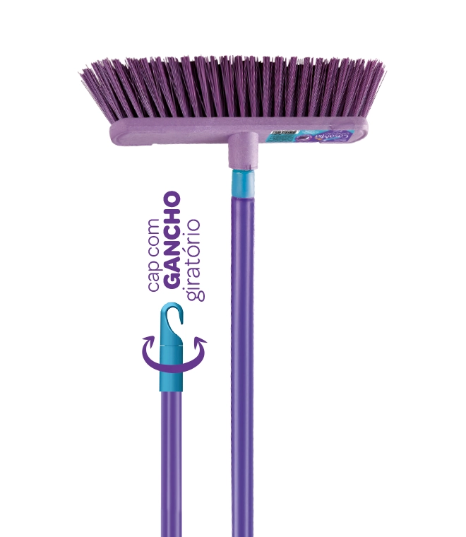 Vassoura Casamia Esfregao Roxo Ref 125001rx