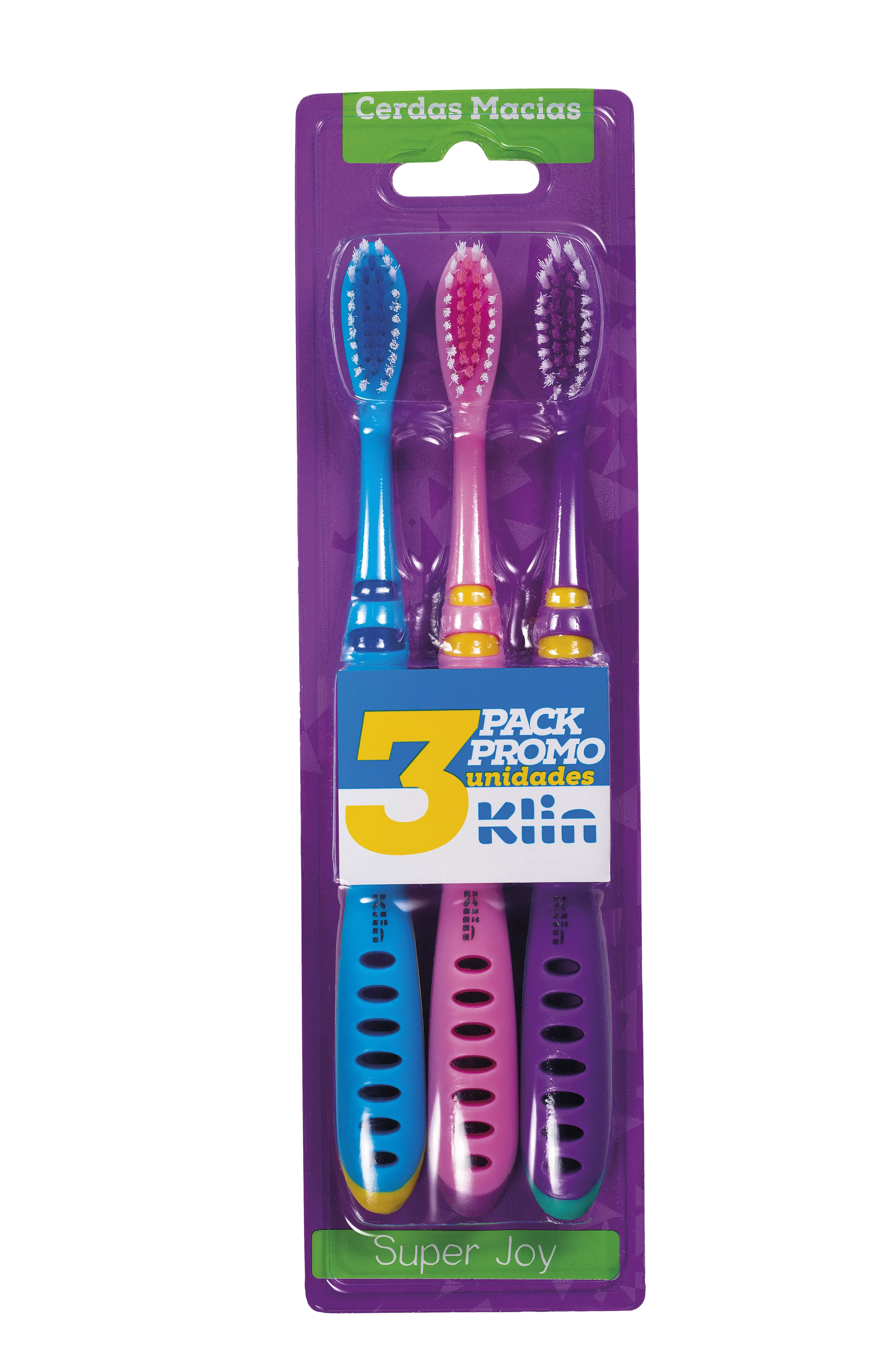 Kit 03 Unid. Escova Dental Super Joy