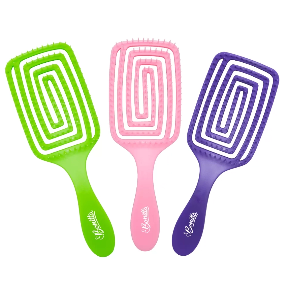 Escova Raquete Bonitta Grande Flexwety Cores Divers 1un