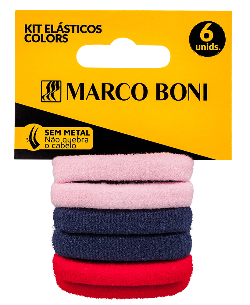 Kit Elasticos Colors C/6 Un