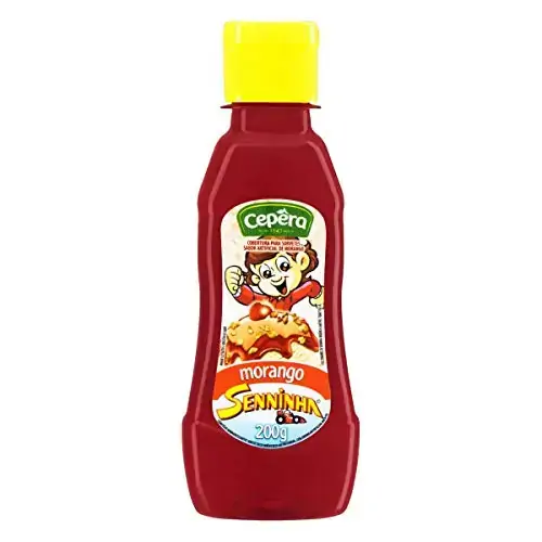 Cobertura Para Sorvete Morango Senninha Cepêra Squeeze 200g