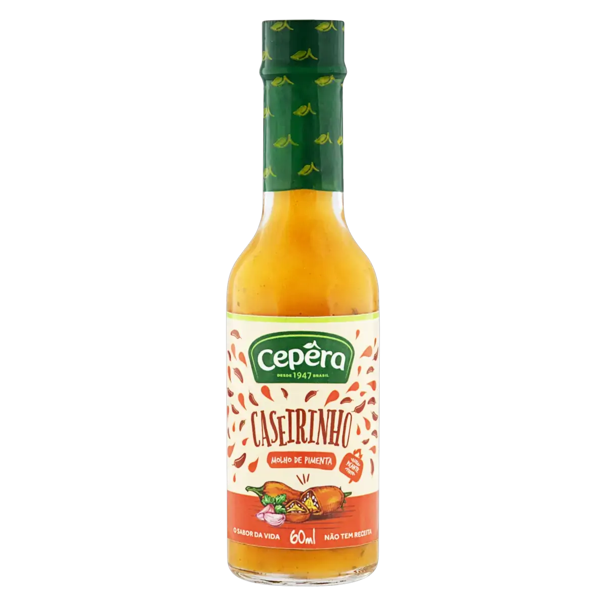 Molho De Pimenta Caseirinho Picante Cepêra Vidro 60ml