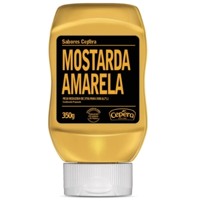 Mostarda Amarela Sabores Cepêra Squeeze 350g