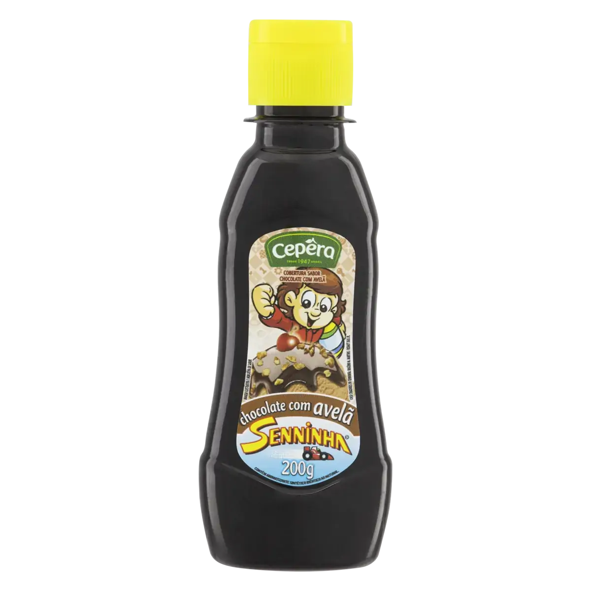 Cobertura Para Sorvete Chocolate Com Avelã Senninha Cepêra Squeeze 200g