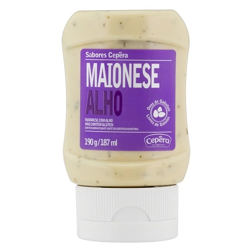 Maionese Alho Sabores Cepêra Squeeze 190g
