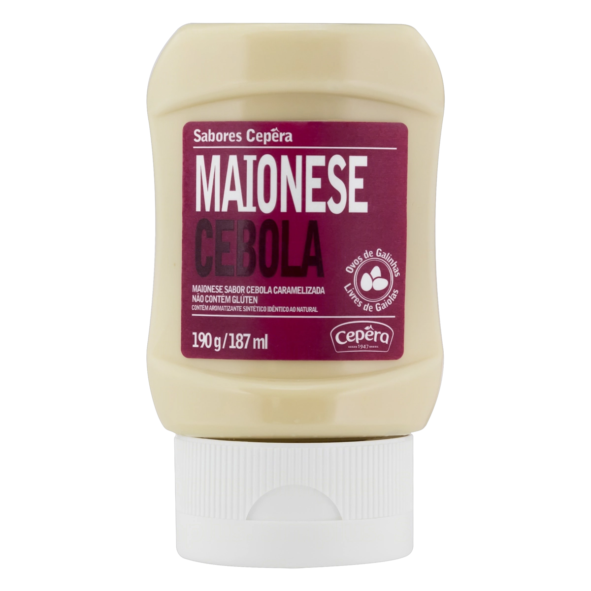 Maionese Cebola Sabores Cepêra Squeeze 190g