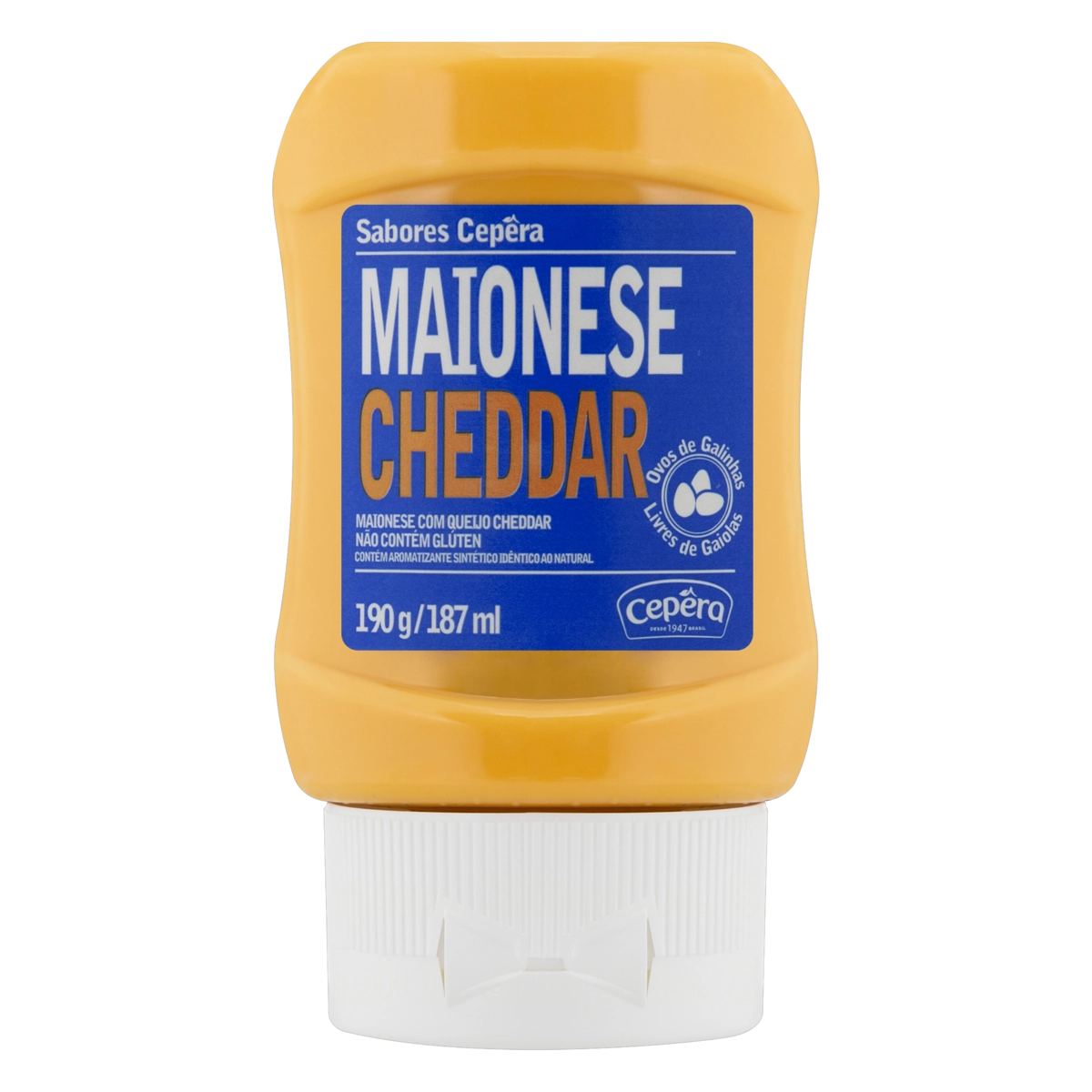 Maionese Cheddar Sabores Cepêra Squeeze 190g