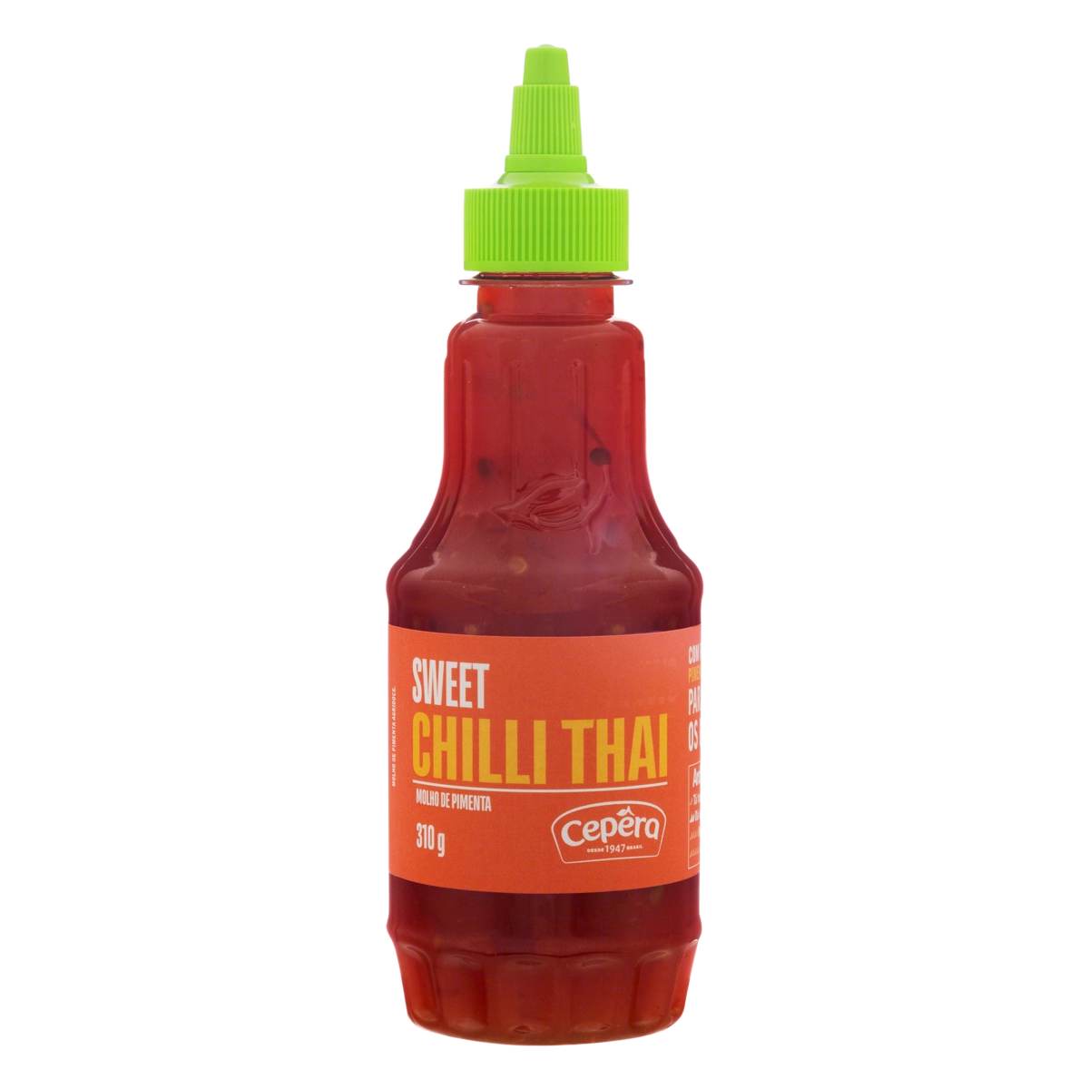Molho De Pimenta Sweet Chilli Thai Agridoce Sabores Cepêra Squeeze 310g