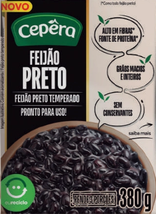 Feijão Preto Em Conserva Cepêra Caixa 380g