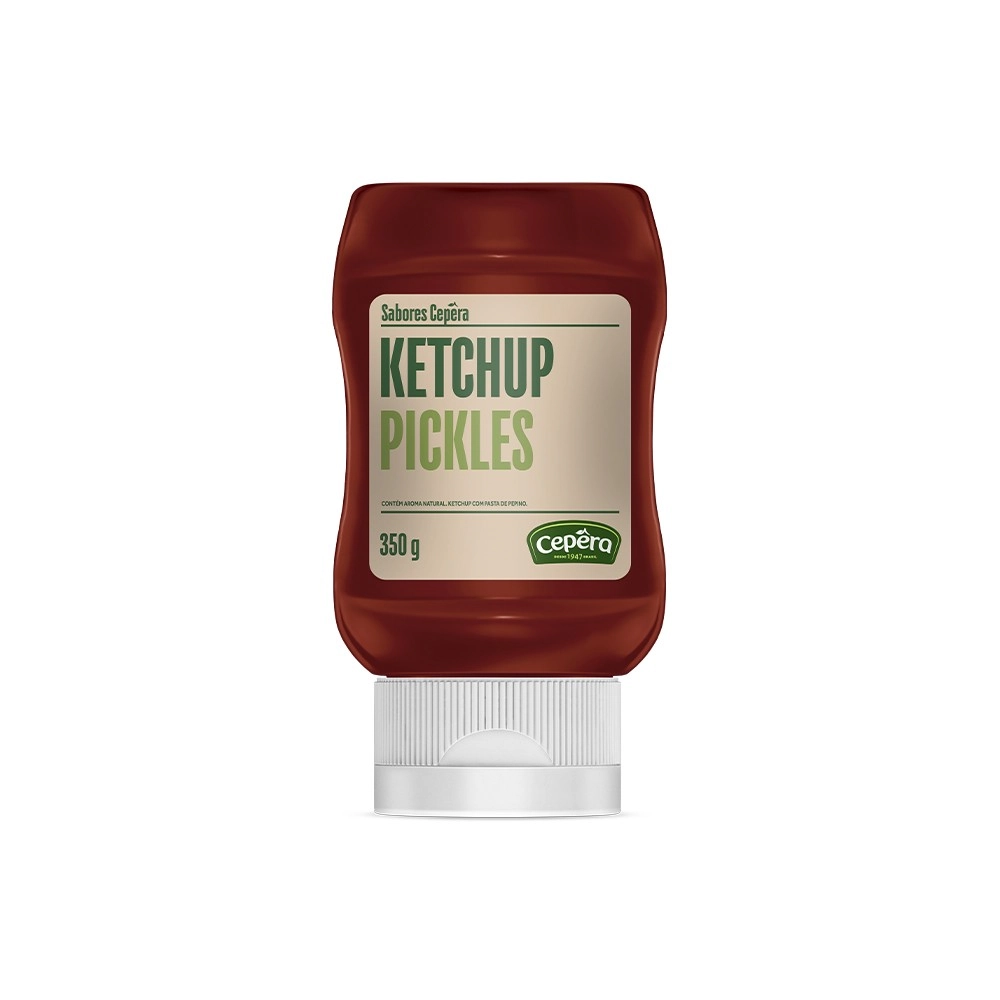 Ketchup Pickles Sabores Cepêra Squeeze 350g