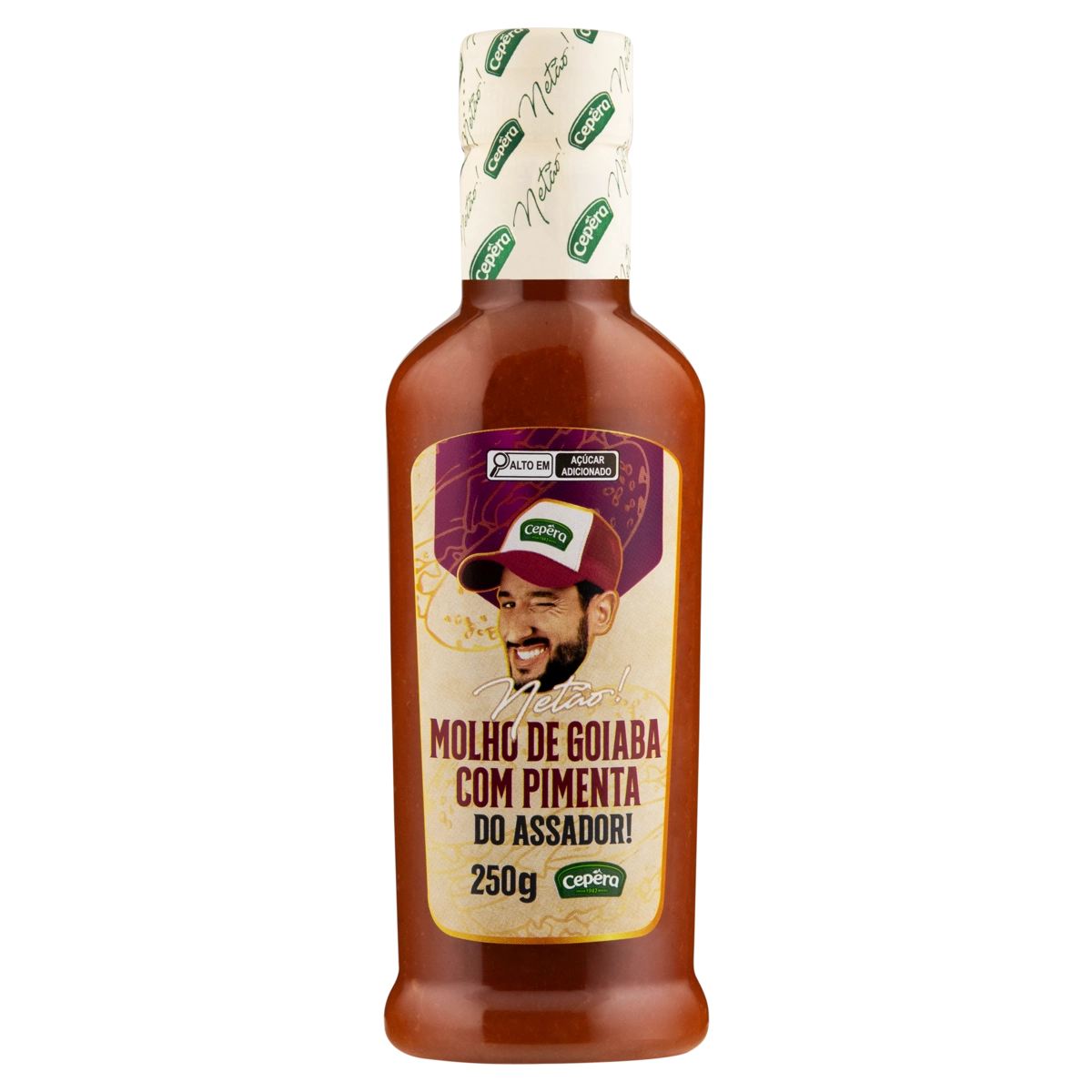 Molho De Goiaba Com Pimenta Netão Cepêra Assador Squeeze 250g