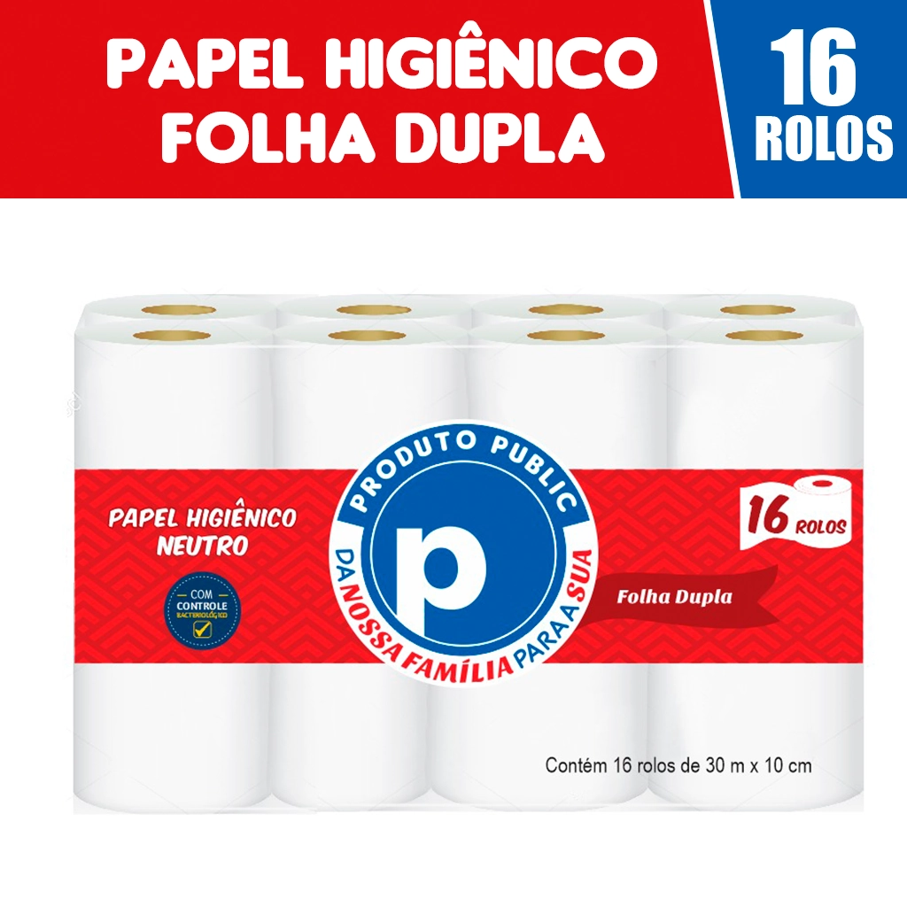 Papel Hig Public F Dup 30m C/16