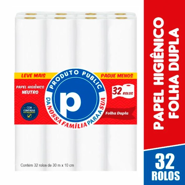 Papel Higienico Folha Dupla Public