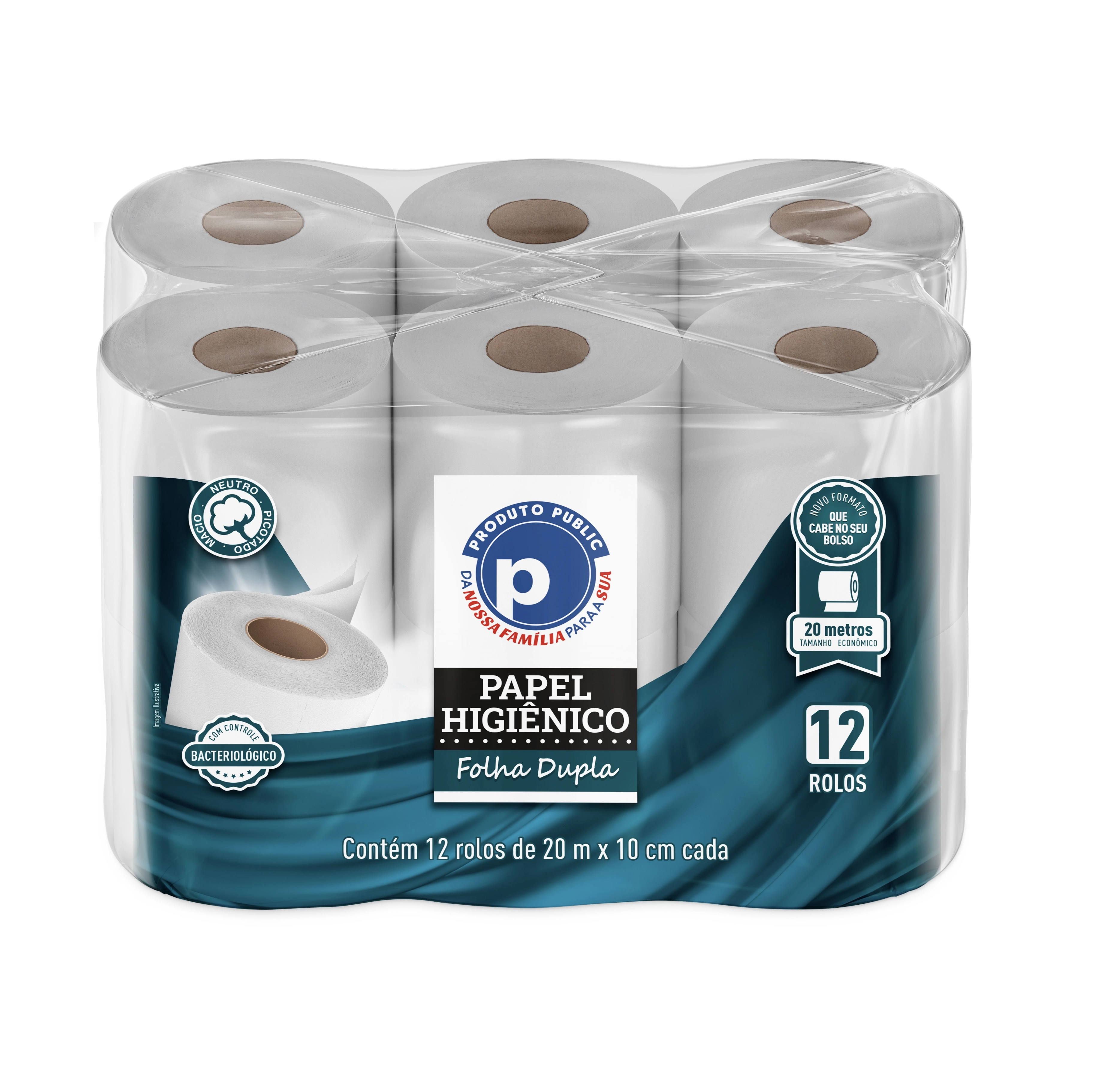 Papel Hig Public F Dup 20m C/12