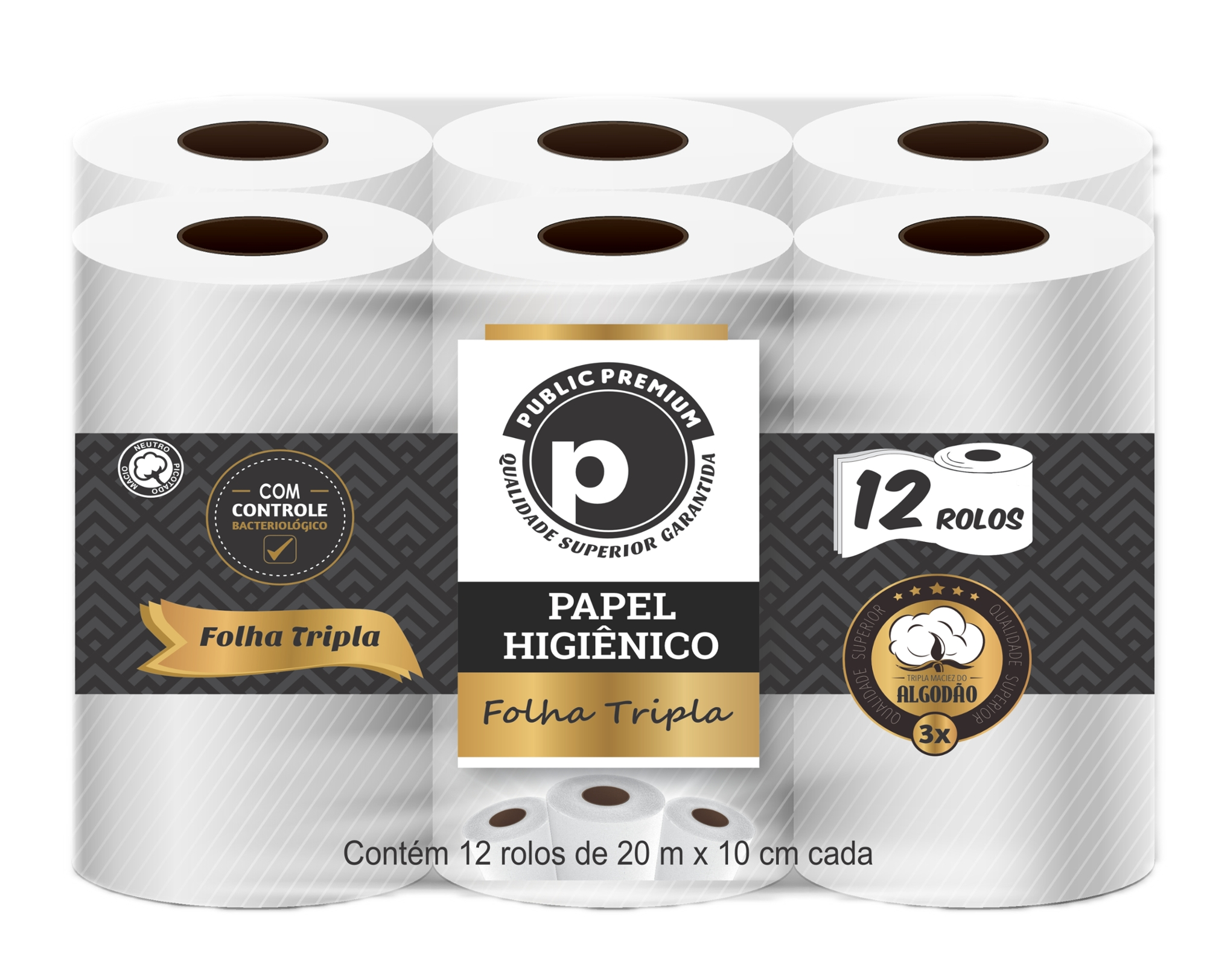 Papel Hig Public F Trip 20m C/12