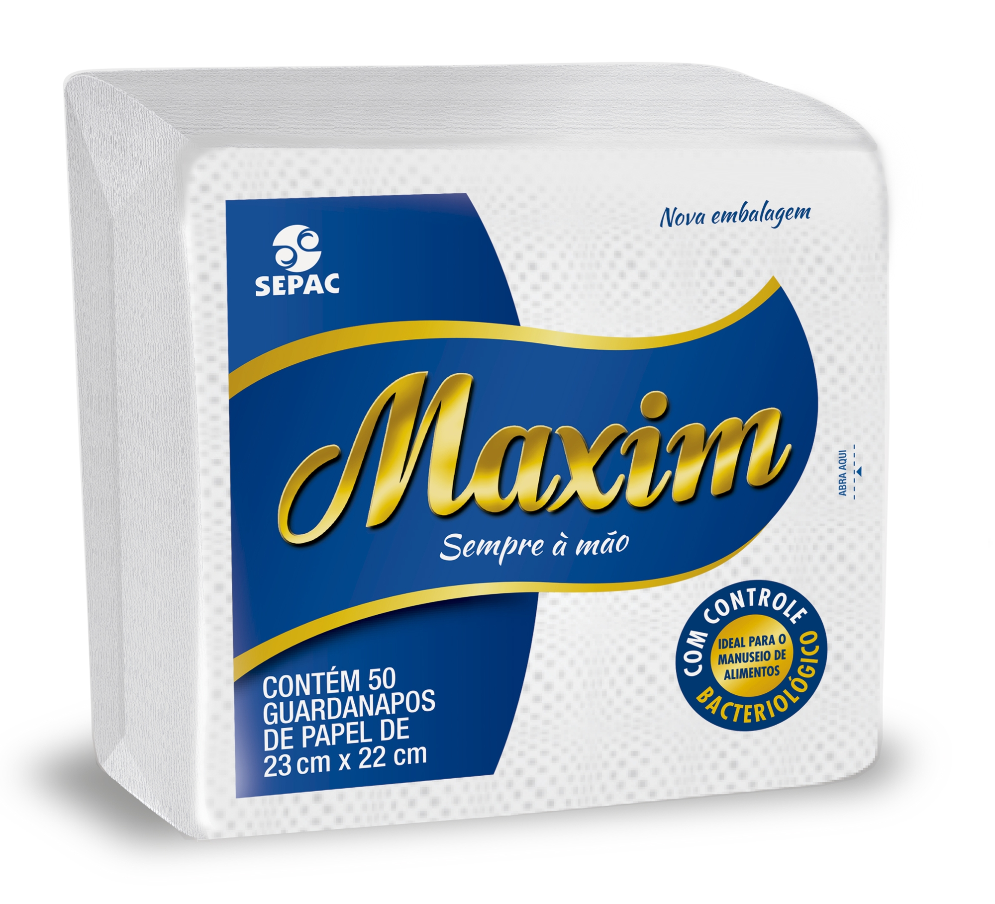 Guardanapo De Papel Folha Simples Maxim 23cm X 22cm Pacote 50 Unidades