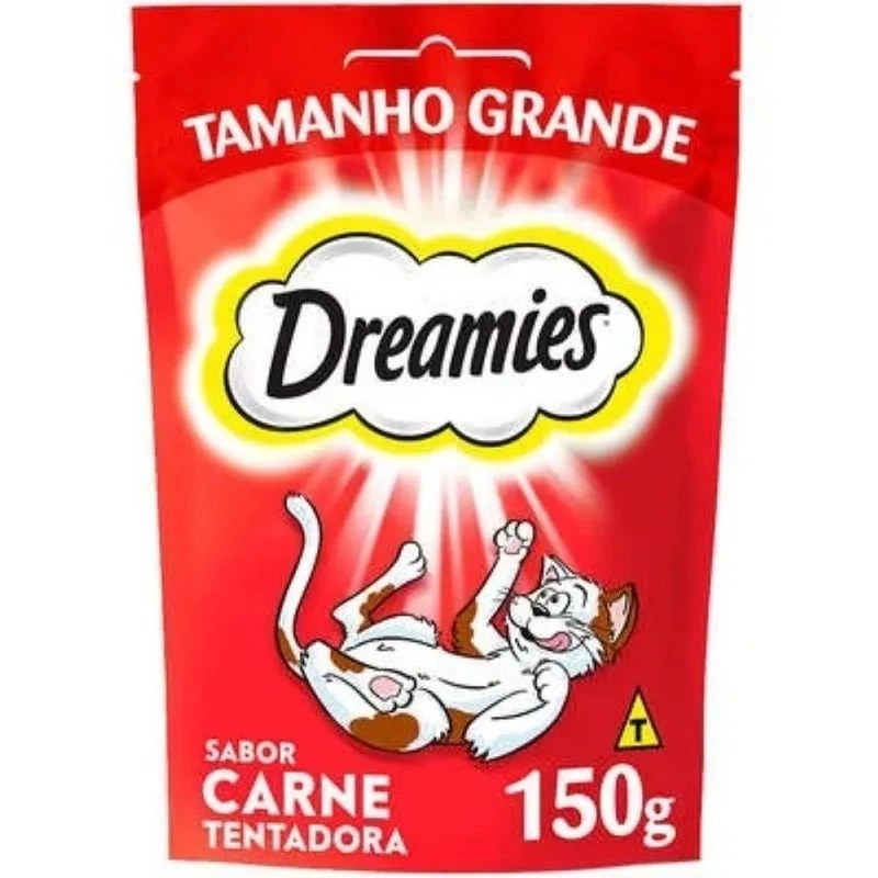 Petisco Para Gatos Carne Dreamies Pouch 150g