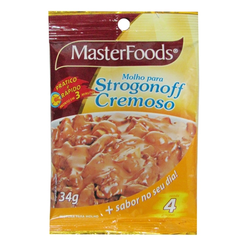 Molho Cremoso Strogonoff Masterfoods Pacote 34g