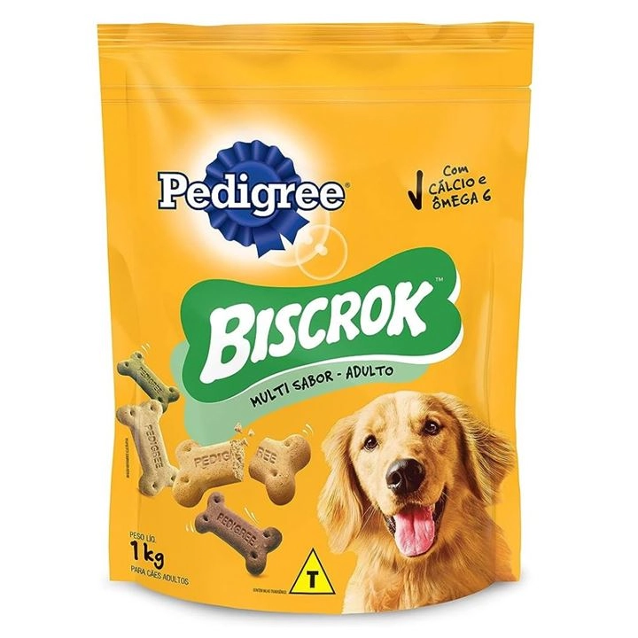 Petisco Para Cães Adultos Pedigree Biscrok Multi Pouch 1kg