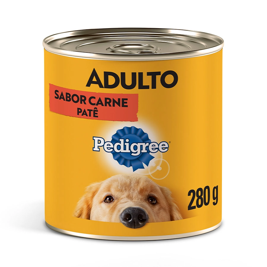 Patê Para Cães Adultos Carne Pedigree Lata 280g