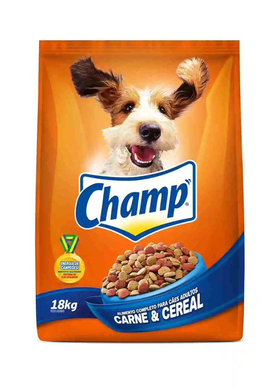 Raçao Cao Champ Adulto Sabores Pct 18kg