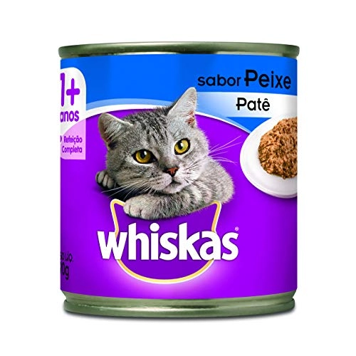 Patê Para Gatos Adultos 1 Peixe Whiskas Lata 290g