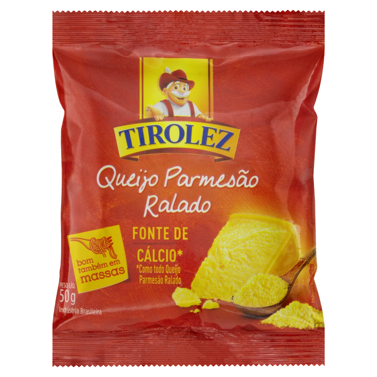 Queijo Parmesão Ralado Tirolez Pacote 50g