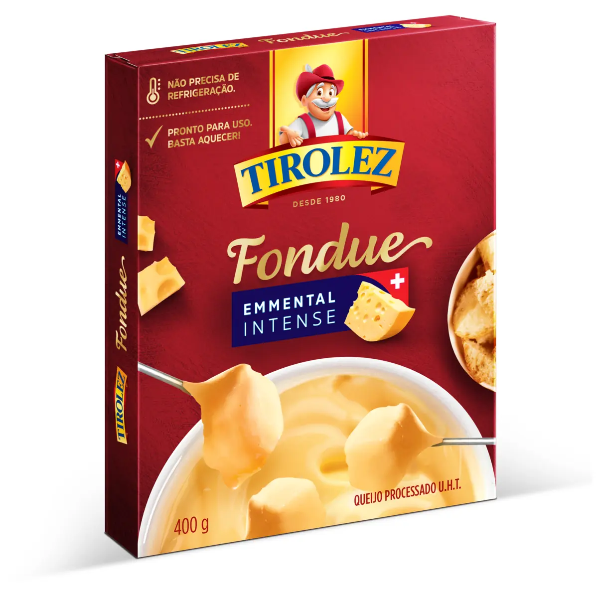 Fondue De Queijo Emmental Intense Tirolez Caixa 400g