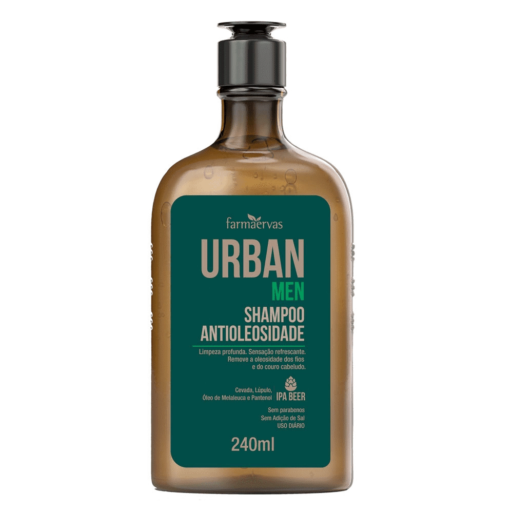 Shampoo Farmaervas 240ml Men Urban Antioleosidade