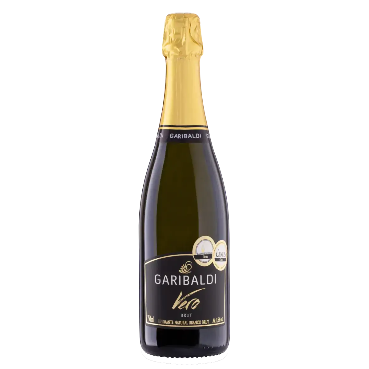 Espumante Brasileiro Branco Brut Garibaldi Vero Riesling Itálico Trebbiano Serra Gaúcha Garrafa 750m