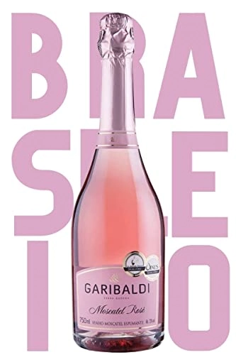 Espumante Brasileiro Rosé Garibaldi Moscatel Serra Gaúcha Garrafa 750ml
