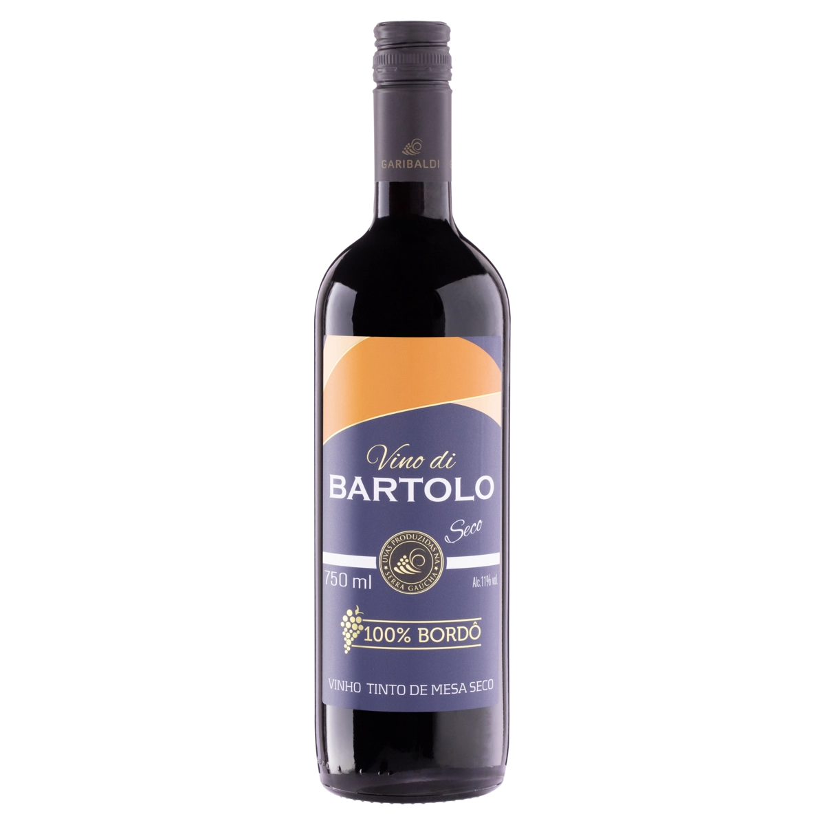 Vinho Brasileiro Tinto Seco Vino Di Bartolo Bordô Serra Gaúcha Garrafa 750ml