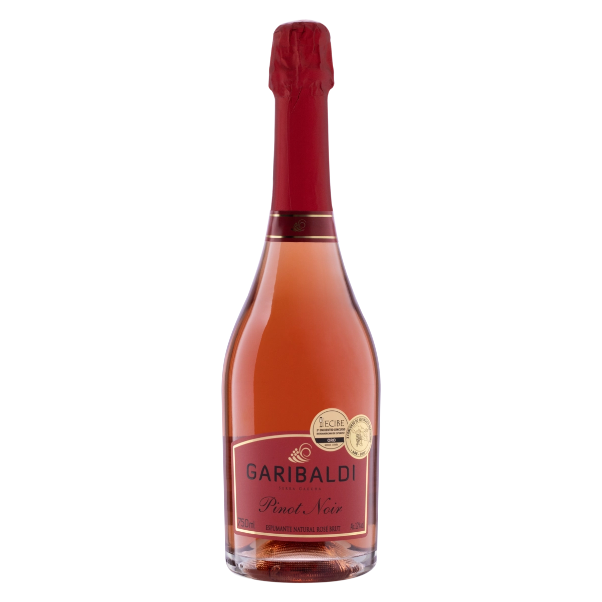 Espumante Brut Rosé Pinot Noir Garibaldi 750ml - Caixa com 6