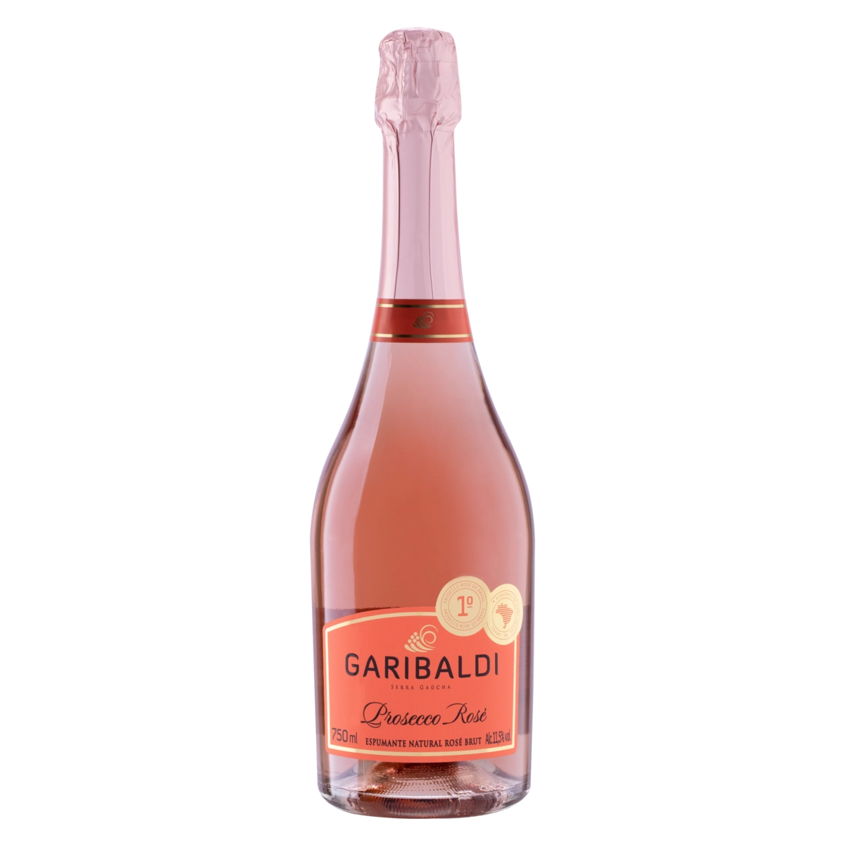 Espumante Brasileiro Rosé Brut Garibaldi Prosecco Pinot Noir Serra Gaúcha Garrafa 750ml