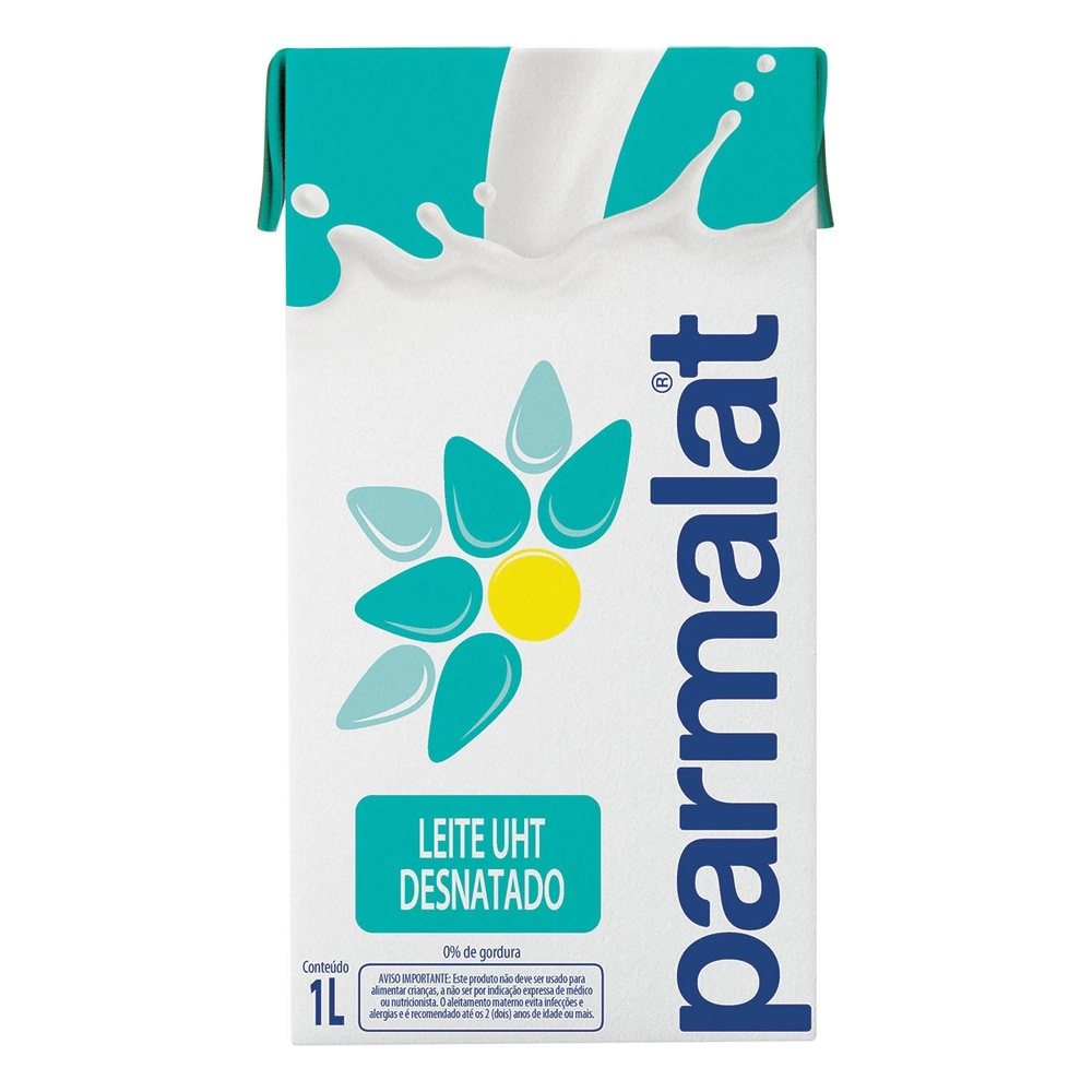Leite Uht Com Tampa Desnatado Parmalat Caixa 1l