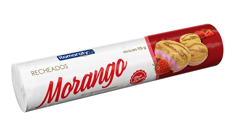 Bisc.rech.itamaraty 115g Morango Cxe.30 Itamaraty
