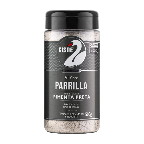 Sal Cisne 1kg Parrilla Pimenta Preta