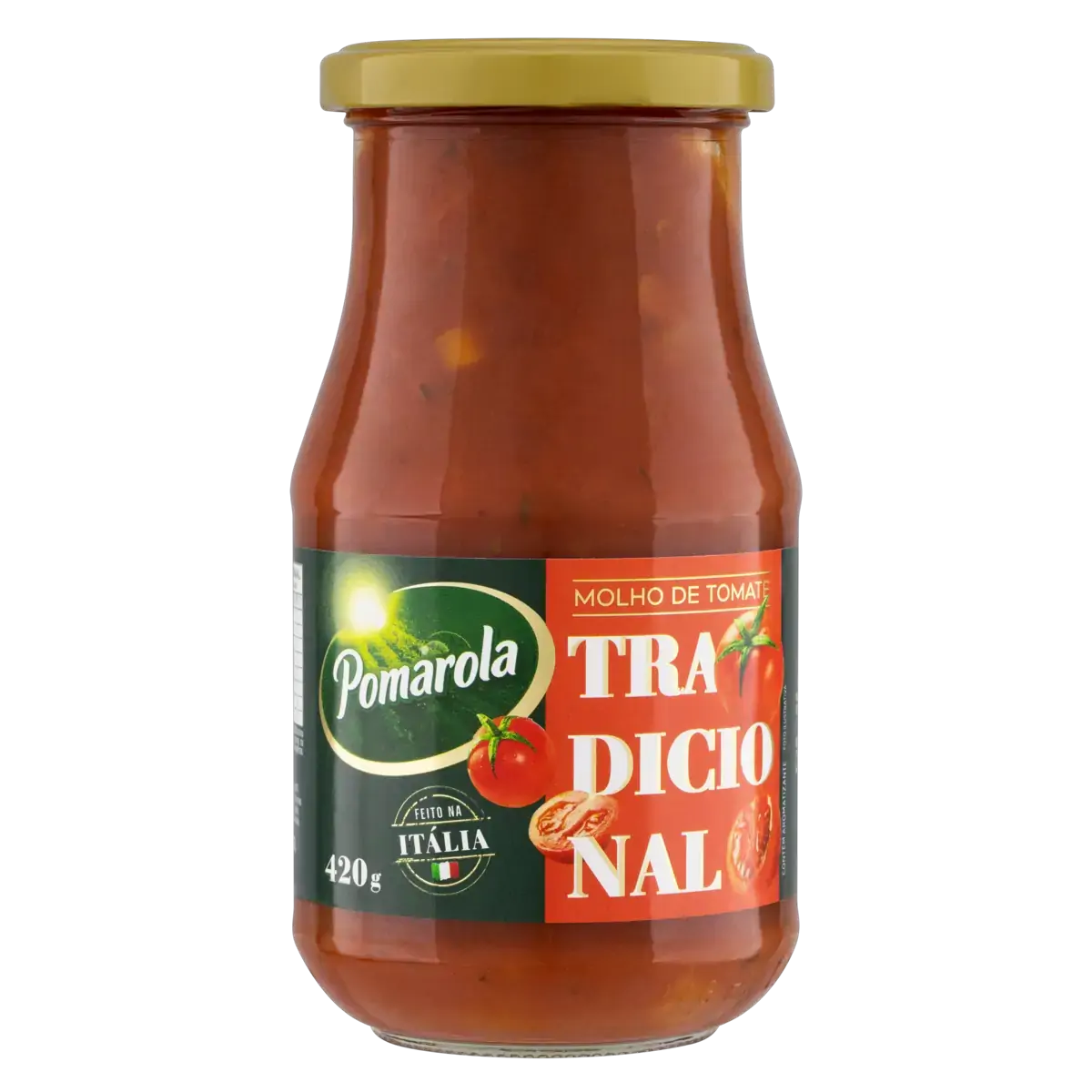 Molho De Tomate Tradicional Pomarola Chef Vidro 420g