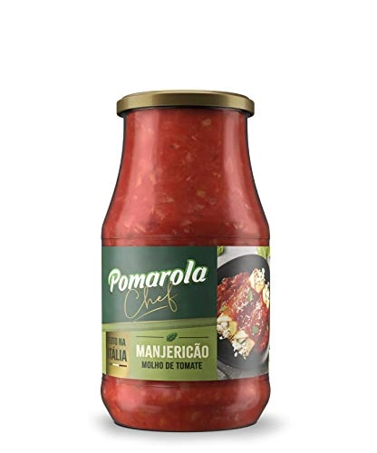 Molho De Tomate Com Manjericão Pomarola Chef Vidro 420g