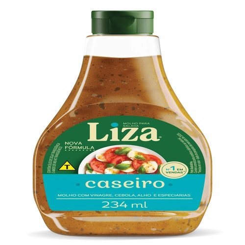 Molho Para Salada Caseiro Liza Squeeze 234ml